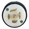 Hubbell Wiring Device-Kellems LKG PLUG, 30A 240/415 3PH, L26-30P, B/W HBL2801